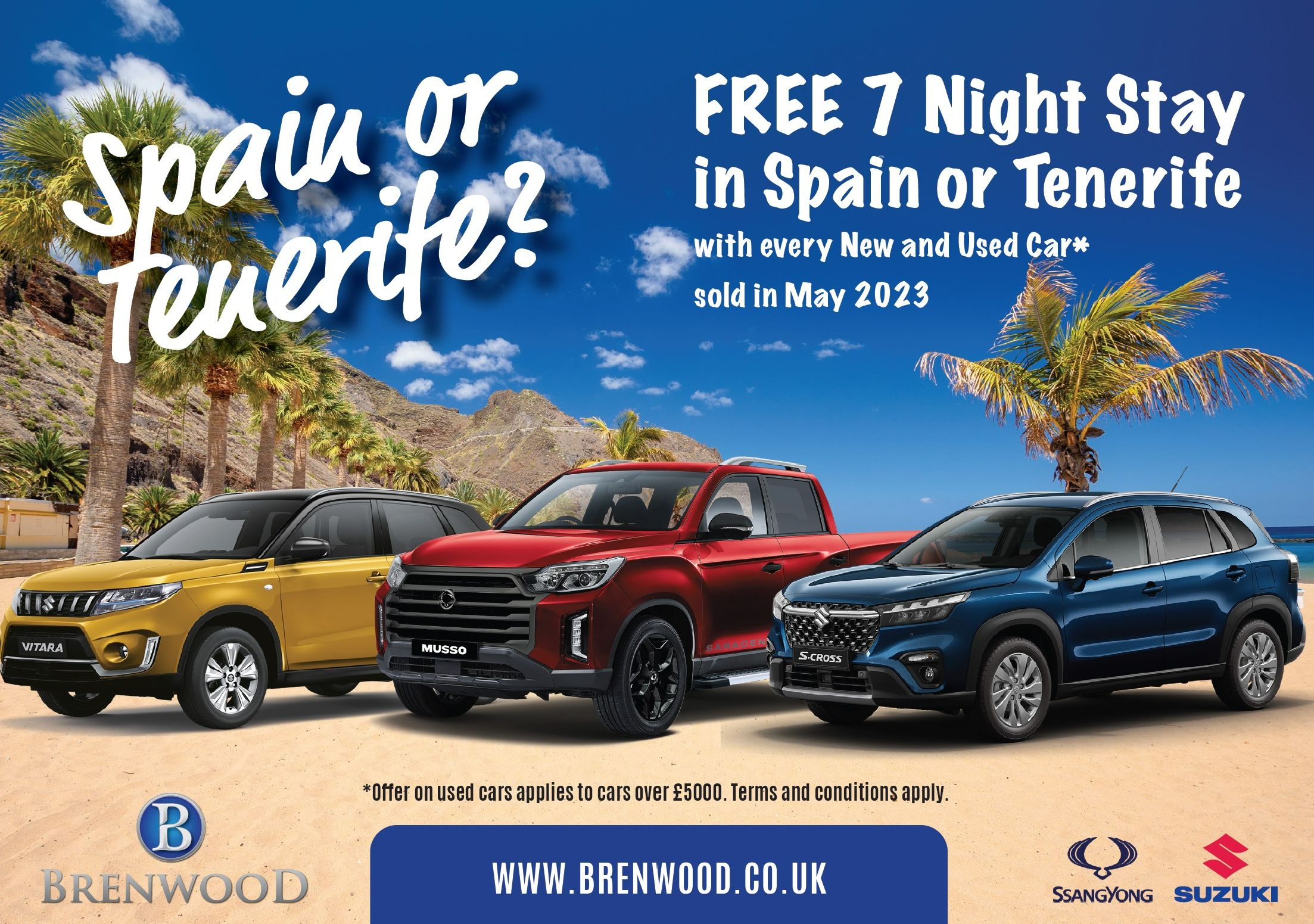 Brenwood Free Stay Offer - New and Used Cars