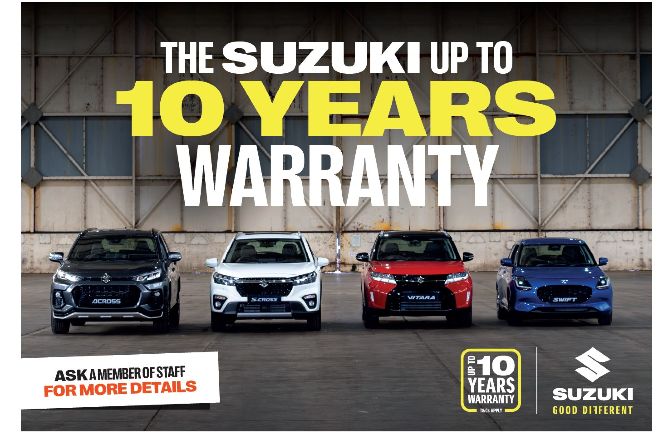 Brenwood: Fife’s Suzuki Dealership Welcomes New 10-Year Warranty on All Models and Industry-Leading EV Battery Cover for e Vitara