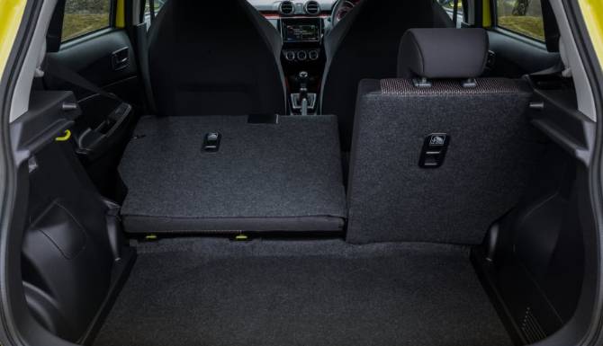 suzuki swift rear folded seats 60/40